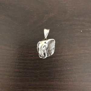 Sterling silver elephant pendant